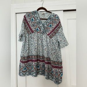 Boho-Chic Mini Dress